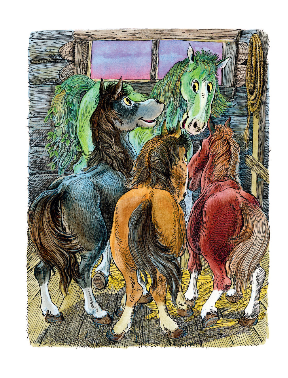 Произведение про коня. Сказка про зелёную лошадь. Коваль ю.и.. Коваль зеленая лошадь книга.