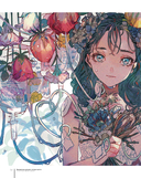 Прекрасные девушки, нежные цветы. Артбук-коллекция от известных японских художников — фото, картинка — 12