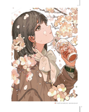 Прекрасные девушки, нежные цветы. Артбук-коллекция от известных японских художников — фото, картинка — 7