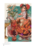 Прекрасные девушки, нежные цветы. Артбук-коллекция от известных японских художников — фото, картинка — 10