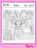 Китайские прописи-раскраски: природа — фото, картинка — 1