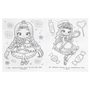 Аниме-очаровашки. Раскраска для детского сада — фото, картинка — 2