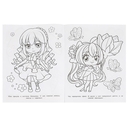 Аниме-очаровашки. Раскраска для детского сада — фото, картинка — 3