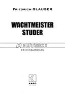Wachtmeister Studer — фото, картинка — 1