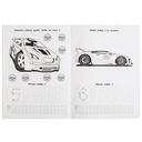 Раскраска с голографической фольгой и прописями. Hot Wheels. Крутые гонки — фото, картинка — 2