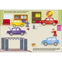 Автосервис. Многоразовые наклейки для малышей — фото, картинка — 1