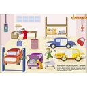 Автосервис. Многоразовые наклейки для малышей — фото, картинка — 3