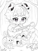 Фантастический лес. Книжка-раскраска — фото, картинка — 1