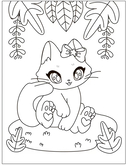 Раскраски аниме. Котики — фото, картинка — 2