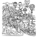 Европейские каникулы. Раскраска — фото, картинка — 2