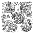 Европейские каникулы. Раскраска — фото, картинка — 6