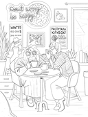 Убийство за чашечкой чая. Детективная раскраска для настоящих сыщиков — фото, картинка — 7