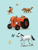 Маленький красный Трактор и паровозик — фото, картинка — 2