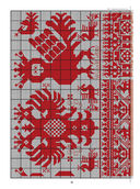 Русские узоры для вышивания крестом. Более 100 подробных схем — фото, картинка — 4