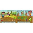 Овощи и фрукты. Книга с липучками — фото, картинка — 1