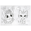 Кошки-единорожки. Раскраска — фото, картинка — 3