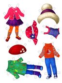 Одеваюсь по погоде. Раскраска — фото, картинка — 2