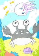 Морские животные: книжка-картинка с аппликацией — фото, картинка — 2