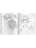 Аниме-раскраска. Манга-девочки — фото, картинка — 1