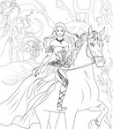 Принцессы. Готические и прекрасные. Раскраска-фэнтези — фото, картинка — 4