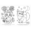 Смелые котята. Раскраска — фото, картинка — 3