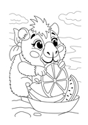 Раскрась-ка! Капибары — фото, картинка — 1