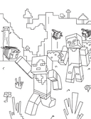 Мегакрутая раскраска Майнкрафт — фото, картинка — 4