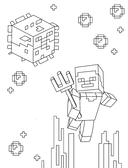 Мегакрутая раскраска Майнкрафт — фото, картинка — 6