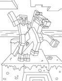 Мегакрутая раскраска Майнкрафт — фото, картинка — 7