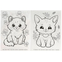 Разноцветные котята. Раскраска — фото, картинка — 1