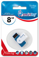 USB Flash Drive 8Gb SmartBuy Vortex (Blue) — фото, картинка — 1
