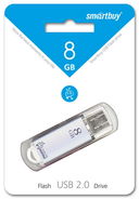 USB Flash Drive 8Gb SmartBuy V-Cut (Silver) — фото, картинка — 1