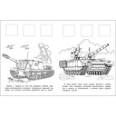 Танки. Раскраска с наклейками. Для мальчиков — фото, картинка — 2