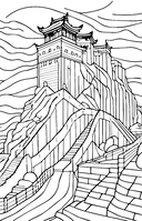 Китай. Путь к небожителям. Раскраска антистресс — фото, картинка — 9